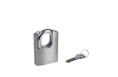 Visací zámek z nerezové oceli chráněný třmenem